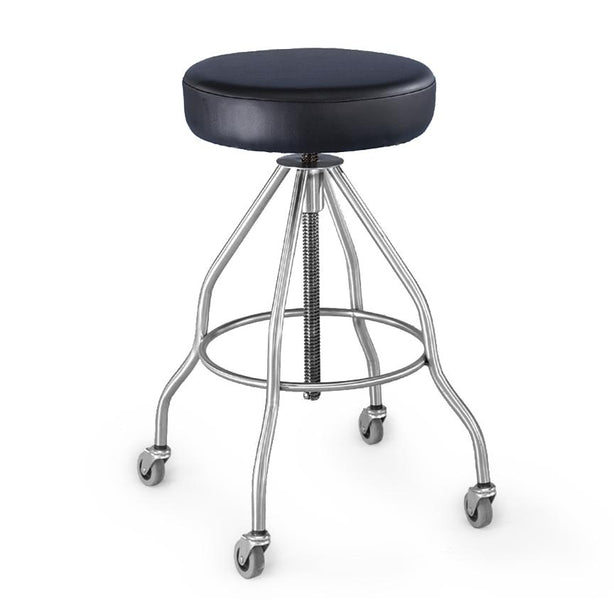 BLICKMAN HEALTH IND INC Blickman Clifton Stainless Steel Exam Stool 1027714001 1 Each - MDL-BLK7714PSSC