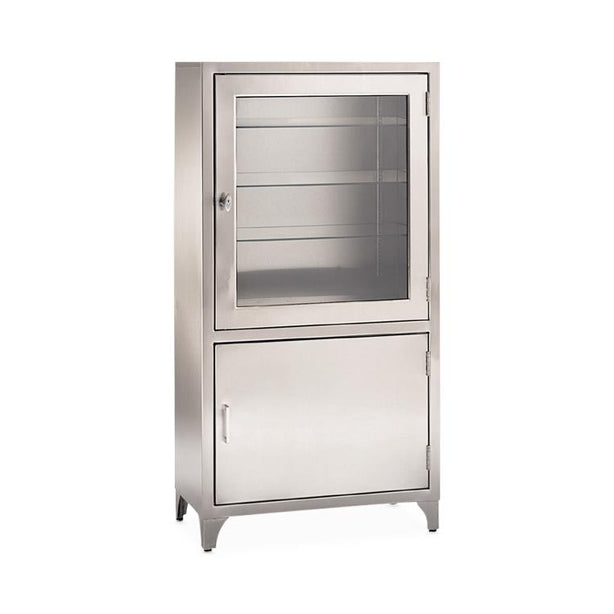 BLICKMAN HEALTH IND INC Kay Freestanding Stainless Steel Cabinet with 2 Doors 7953SS 1 Each - MDL-BLK7953SS