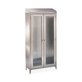Walter Freestanding Storage Cabinet with Interior Pegboard - 7959SS - 1 Each - MDL-BLK7959SS