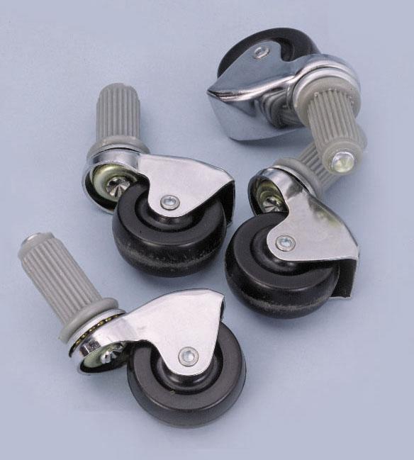 2" Hard Rubber Swivel Casters for Blickman Exam Stools - 8200708000 - 1 Each - MDL-BLK8200708000