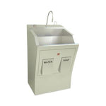 Blickman Ind Windsor and 9881SSP Lodi Scrub Sink with Infrared / Knee Action Control, 1 Station, Pedestal, 64"W x 53"H - MDL-BLK9881SSP - 1 Each
