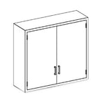 Blickman Ind Wall-Mounted Instrument/Storage Cabinet, Wall Mount, 35" Width x 13" Depth x 36" Height - B35LS - 1 Each