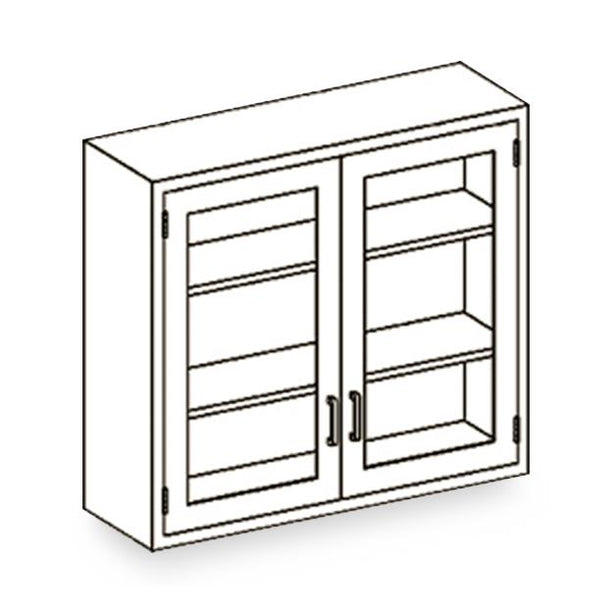 Blickman Ind Wall-Mounted Instrument/Storage Cabinet, Wall Mount, Stainless Steel, 35" x 13" x 30" - 2020335000 - 1 Each