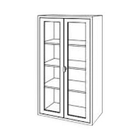 Stainless Steel Cabinets with Double Doors - ES35 - 1 Each - MDL-BLKES35