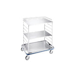 Blickman Ind Open Case Cart with Solid Shelves, 42"W x 42"H x 29"D - 2410396000 - 1 Each