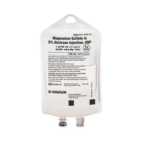 B BRAUN MEDICAL INC. Magnesium Sulfate IV Solution for Injection D4400-54 24 Each - MDL-BMGD440054