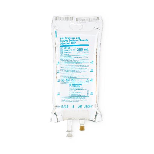 B BRAUN MEDICAL INC. Dextrose and Sodium Chloride Injections L6162 1 Each-MDL-BMGL6162H