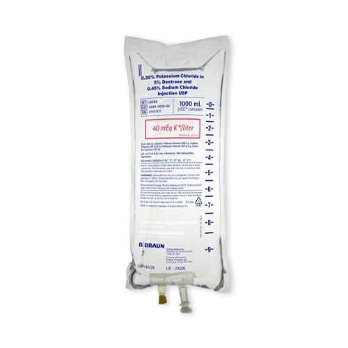 B BRAUN MEDICAL INC. B. Braun Potassium Chloride Injections L6380 1 Each - MDL-BMGL6380H