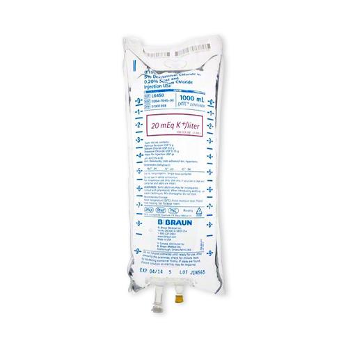 B BRAUN MEDICAL INC. B. Braun Potassium Chloride Injections L6450 12 Each - MDL-BMGL6450