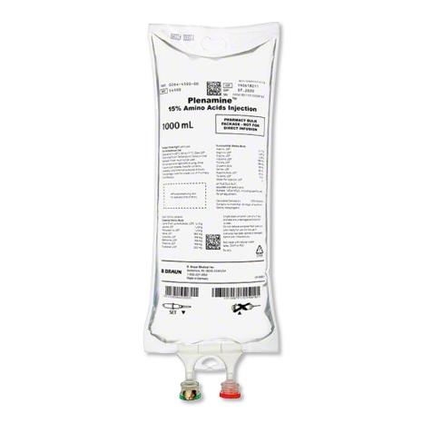 B Braun Medical Inc. Plenamine 15% Amino Acids Injection S4500 8.0 Each-MDL-BMGS4500