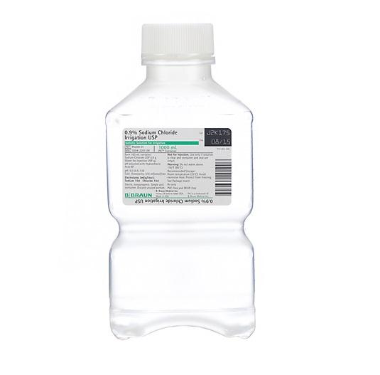 B BRAUN MEDICAL INC. Sodium Chloride Irrigation 0.9% USP TM-R5200-01 16 Each - MDL-BMGTMR520001