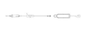 B Braun Medical Inc. Secondary IV Set with Plastic Bag Hanger TM-V1921 50.0 Each-MDL-BMGTMV1921