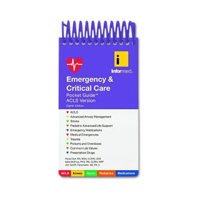 Jones & Bartlett Learning Emergency and Critical Care Pocket Guide 480382 - 1.0 Each