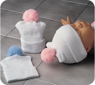 Comfor Knit Baby Hats with Pom - 0814 2264 - 1 Each - MDL-BNN08142264