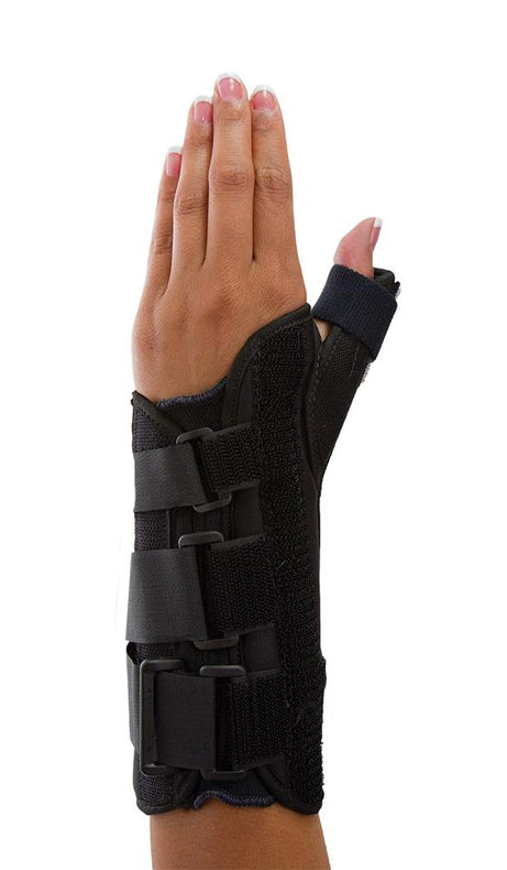 Bird Cronin 0814 Primo Wrist Brace with Thumb, Black, Right, Size L - 7364 - 1 Each