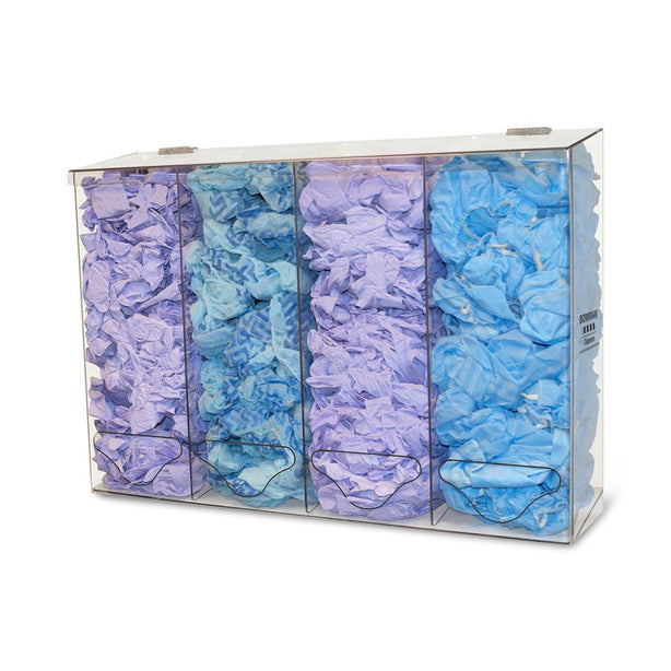 Bowman BK314-0111 Tall Bin PPE and Bulk Dispenser with 4 Compartments, Wall Mount - MDL-BOABK3140111 - 1 Each