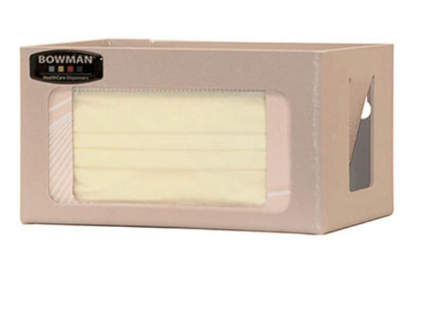 Bowman Earloop Face Mask Dispenser, Ear Loop Style, Beige, Abs Plastic - FM100-0212 - 1 Each