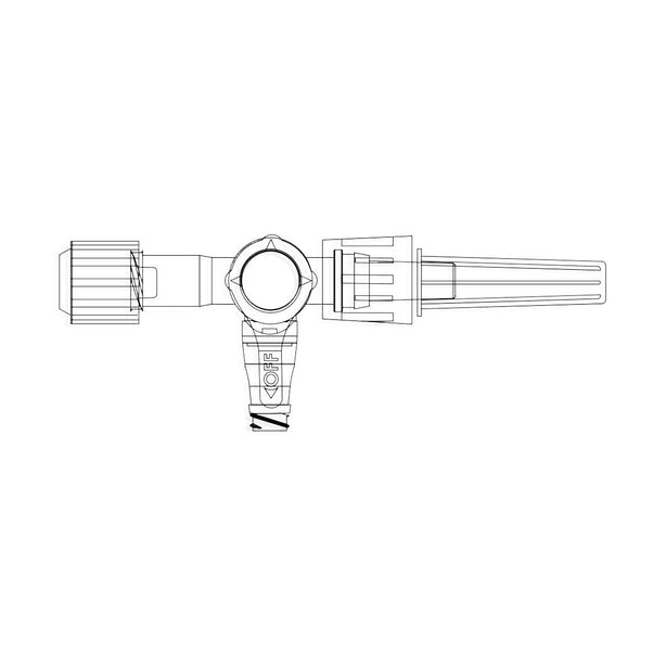 Icu Medical Connector and AC100 NanoClave Stopcock - MDL-BOPAC100H - 1 Each
