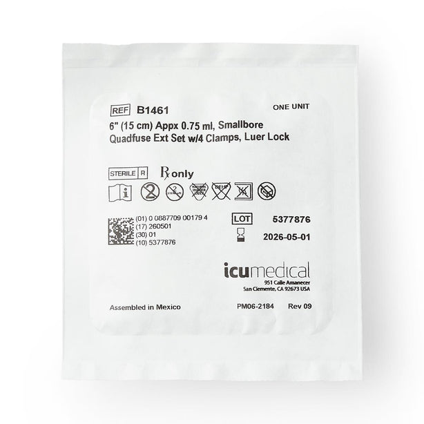 ICU MEDICAL INC ICU Medical Extension Sets B1461 1 Each-MDL-BOPB1461H