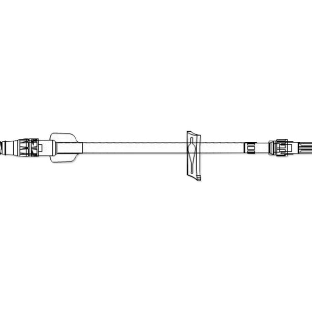 ICU MEDICAL IV Extension Set, Pressure Infuser, 0.45 mL, 7" - MC33122 - 1 Each