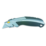Stanley Black Decker Quick Change Curved Quick-Change Utility Knife, Stainless Steel Retractable Blade, 3 Blades - BOS10788