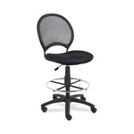 Norstar Office Boss Mesh Drafting Stool, Mesh Back, No Arms, Black - B16215 - 1 Each