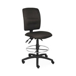 Norstar Office Boss Multi Function Fabric Drafting Stool, No Arms, Fabric, Black - B1635-BK - 1 Each