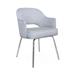 Norstar Office Boss Guest Chair, Granite Linen - B489C-GR - 1 Each