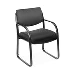 Norstar Office with Cushioned Seat and Back Boss Guest Chair, Black Fabric Upholstery - B9521-BK - 1 Each