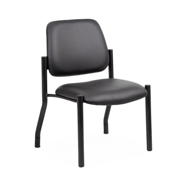 Norstar Office Products Inc Boss Mid-Back Armless Guest Chair B9595AM-BK - 1.0 Each