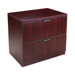 Norstar Office Boss 2 Drawer Lateral Filing Cabinet, Mahogany - N112-M - 1 Each