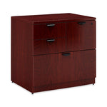 Norstar Office Boss Combo Lateral Filing Cabinet, Mahogany 3122 - N114-M - 1 Each