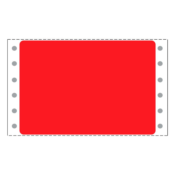 Centurion Labels: Blank Label, 4-1/4" x 2-15/16", 250/Roll, Red BPF574R 2.0 Roll-MDL-BPF574R