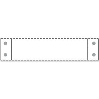 Centurion Labels: Blank Label, 3-1/2" x 1", Lineal Perforations, 5000/Box BPF660X 5000.0 Each-MDL-BPF660X