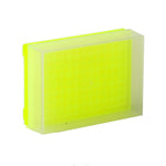 Bio Plas Test Tube 0034F 96-Well Preparation Rack with Cover, Fluorescent Yellow - MDL-BPS0034F - 5 Each