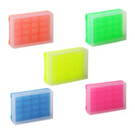 Bio Plas Test Tube 0035F 96-Well Preparation Rack with Cover, Fluorescent Assorted Colors - MDL-BPS0035F - 5 Each