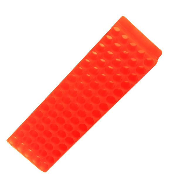Bio Plas Test 0072 80-Well Microcentrifuge Tube Rack, Fluorescent Orange - MDL-BPS0072 - 5 Each