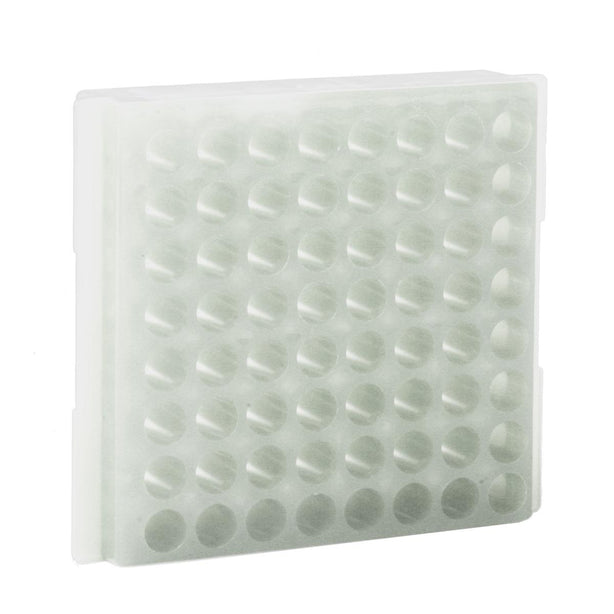 Bio Plas Test 0080 64-Well Microcentrifuge Tube Rack Natural - MDL-BPS0080 - 5 Each