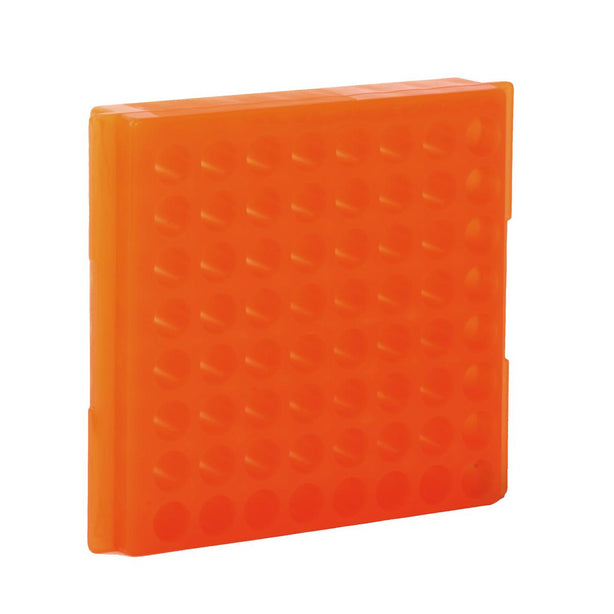 Bio Plas Test 0084 64-Well Microcentrifuge Tube Rack Orange - MDL-BPS0084 - 5 Each