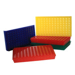 Bio Plas Test 0091F 96-Well Microcentrifuge Tube Rack, Fluorescent Assorted - MDL-BPS0091F - 5 Each