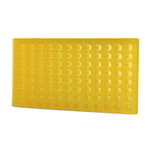 Bio Plas Test 0096F 96-Well Microcentrifuge Tube Rack, Fluorescent Yellow - MDL-BPS0096F - 5 Each