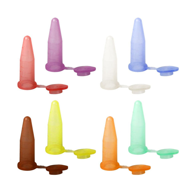 Bio Plas G-Tube Microcentrifuge Tube, 1.5 mL, Flat Top, Rainbow - 4039 - 500 Each
