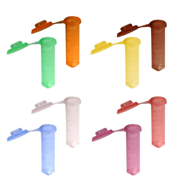 Bio Plas G-Tube Microcentrifuge Tube, 2.0 mL, Flat Top, Rainbow - 4059 - 500 Each