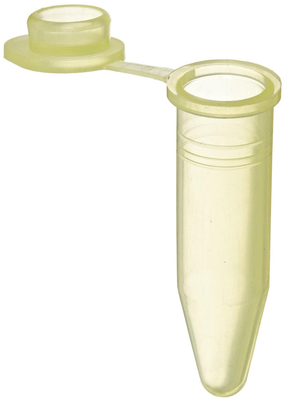 Bio Plas Micro-Centrifuge 4157 Polyethylene Microcentrifuge Tube, 1.8 mL, Yellow - MDL-BPS4157 - 1000 Each