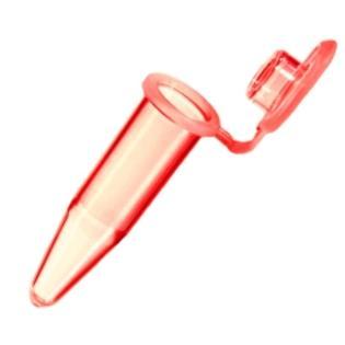 Bio Plas Flat Top Flat-Top Tube, 0.5 mL, Red - 4316 - 500 Each