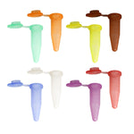 Bio Plas Flat Top Flat-Top Tube, 0.5 mL, Rainbow - 4325 - 500 Each
