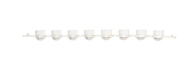 Bio Plas Strip Cap, Natural, 0.2 mL, 8 Per Strip, 300 per Pack - 5030-1 - 300 Each