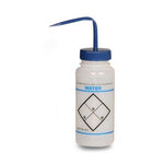 Bel-Art Products Two-Color Safety-Labeled Right-to-Know Wash Bottles 11646-0621 - 6.0 Each