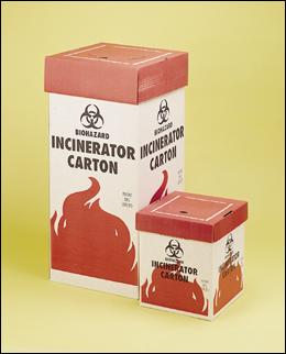 Bel-Art Products Bel-Art Biohazard Incinerator Carton and Covers F13205-0002 - 6.0 Each