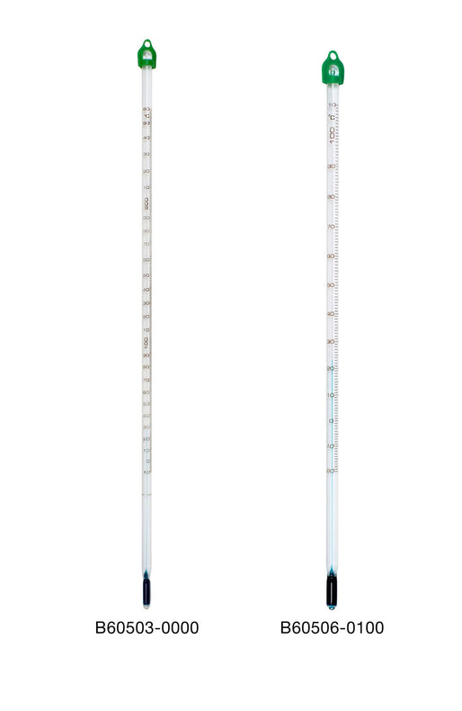Bel-Art H-B Enviro-Safe General Purpose Liquid-in-Glass Thermometer, -20 to 150° C, Total Immersion - B60506-0200 - 1 Each